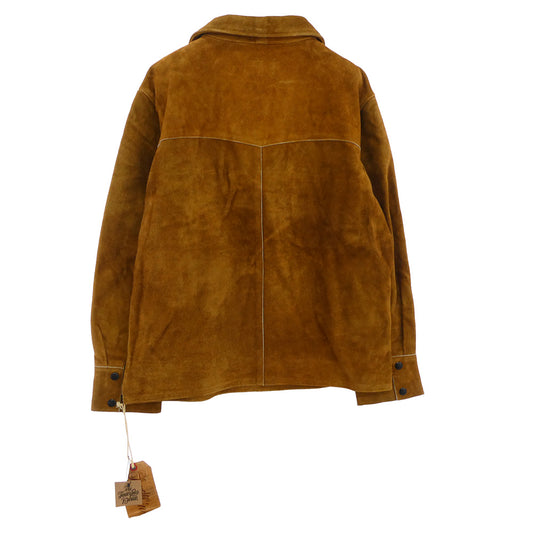 TENDERLOIN テンダーロイン T-LEATHER PULLOVER スエード レザー プルオーバー ジャケット ブラウン系 M【中古】