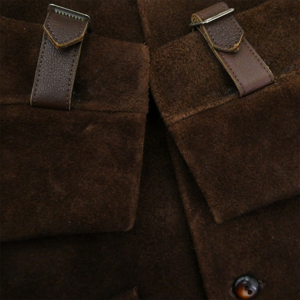 TENDERLOIN テンダーロイン T-LEATHER JKT W レザーカラー バッファロー 水牛レザー スエード ジャケット ブラウン系 M【美品】【中古】