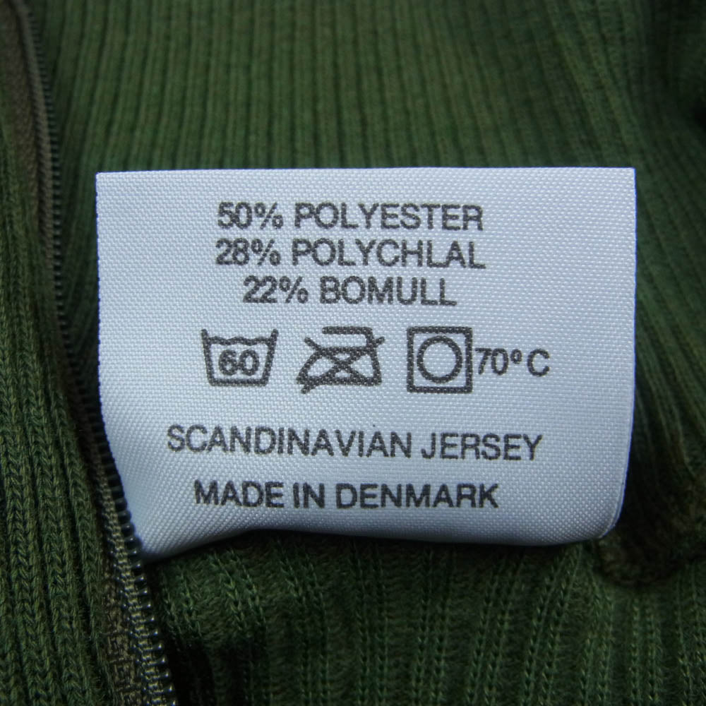 ヴィンテージ swedish army スウェーデン軍 90s ハーフジップ サーマル カットソー カーキ系【中古】