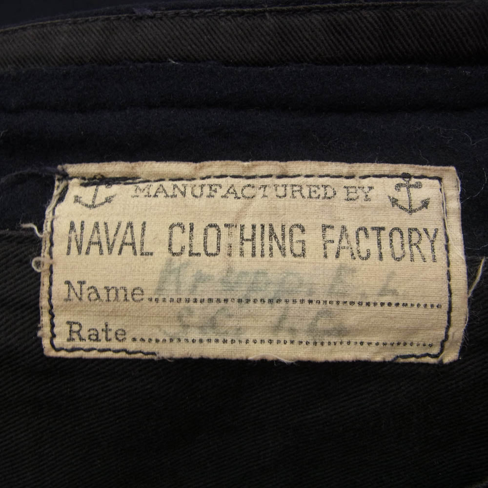 ヴィンテージ U.S.NAVY 米海軍 ウール セーラー パンツ ブラック系【中古】