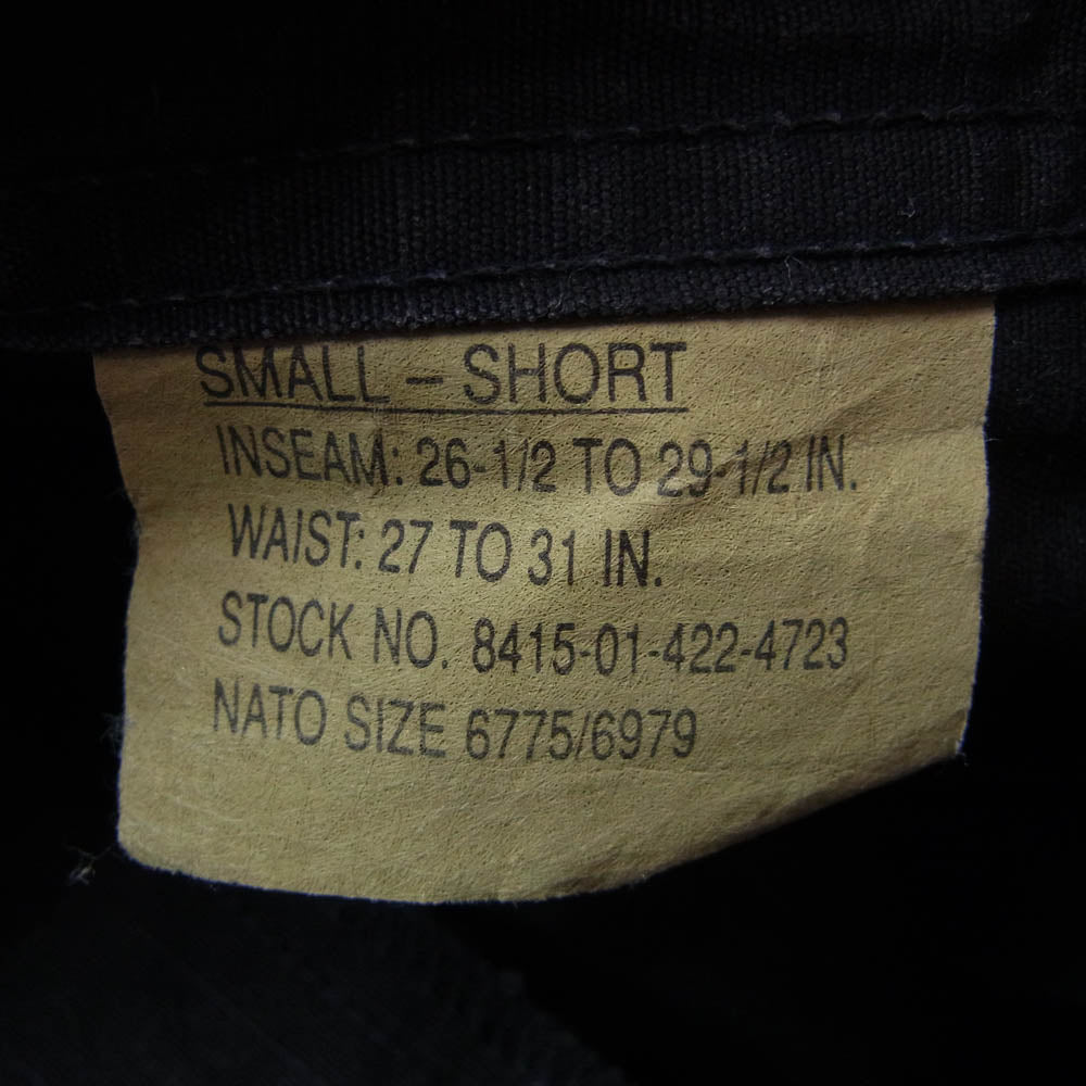 ヴィンテージ SP0100-97-D-CB10 90s U.S.ARMY 米軍 実物 BDU PANTS ミリタリー カーゴ パンツ ブラック系【中古】
