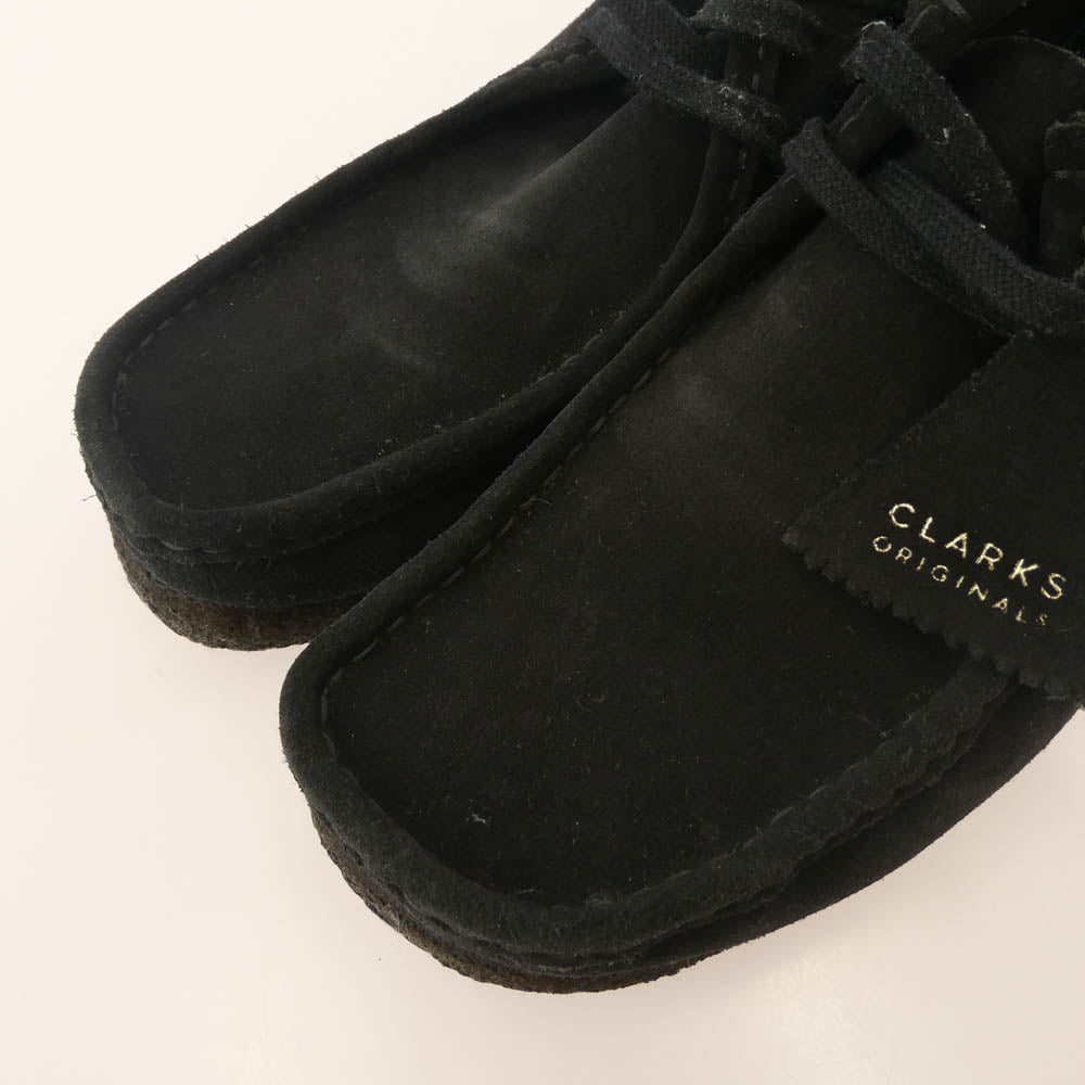 Clarks クラークス 11826 Wallabee ワラビー スエード ブーツ シューズ 黒系 ブラック系 26cm【中古】