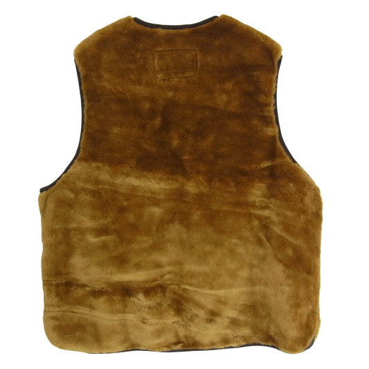 Barbour バブアー 232MLI0053 ADAM ET ROPE アダムエロペ 別注 ファーライナ― ジップアップ ベスト ブラウン系 36【中古】