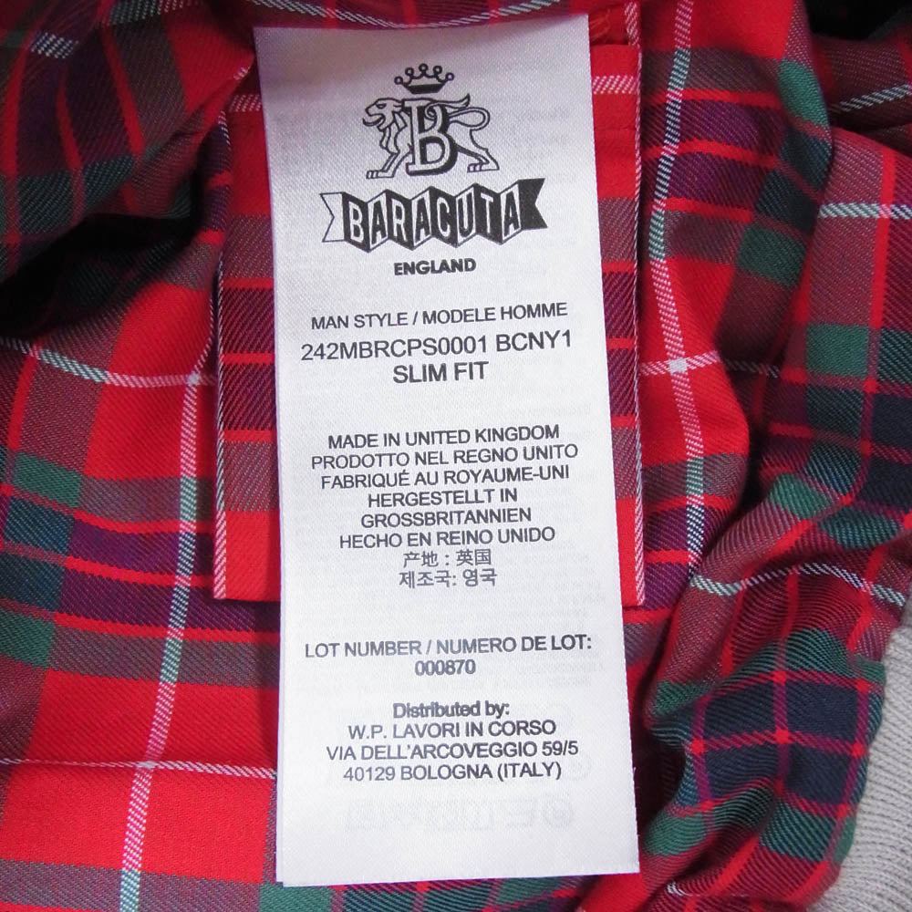 BARACUTA バラクータ BRCPS0001 G9 HARRINGTON JACKET ハリントン ジャケット ベージュ系 44【新古品】【未使用】【中古】