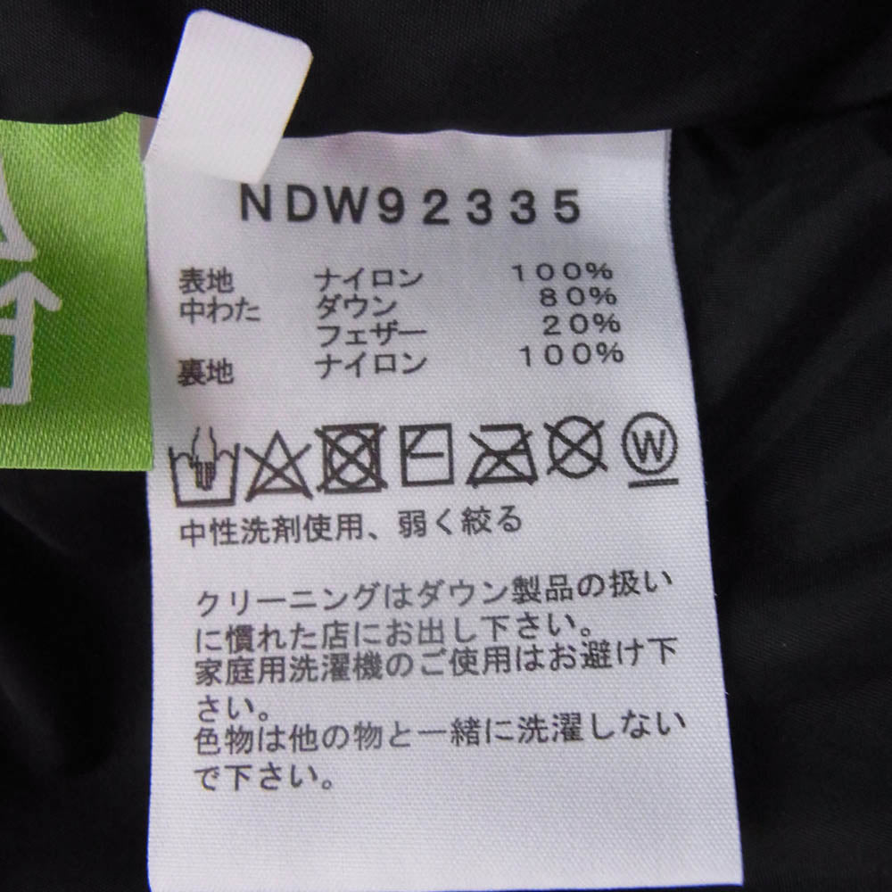THE NORTH FACE ノースフェイス NDW92335 Short Nuptse Jacket レディース ショート ヌプシ ダウン ジャケット ブラック系 M【中古】