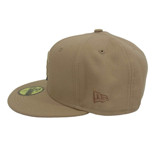 NEW ERA ニューエラ 59FIFTY ワールドシリーズ ブルックリン・ドジャース ベースボール キャップ ベージュ ブラウン系 7 1/4【極上美品】【中古】