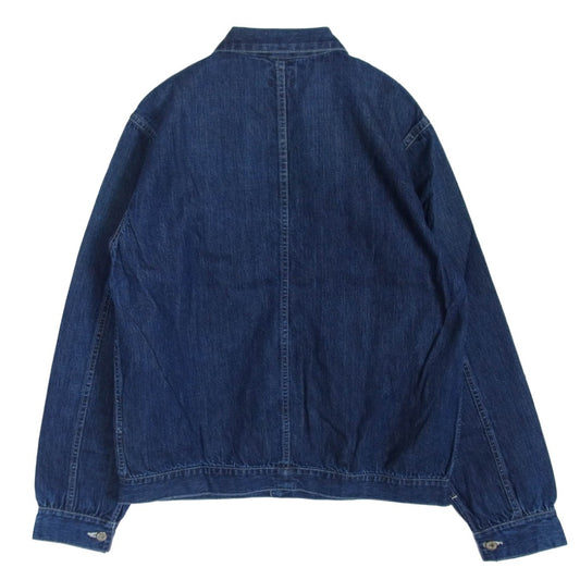 TENDERLOIN テンダーロイン T-RIP JKT DENIM ロゴワッペン デニム カバーオール ジャケット インディゴブルー系 S【極上美品】【中古】