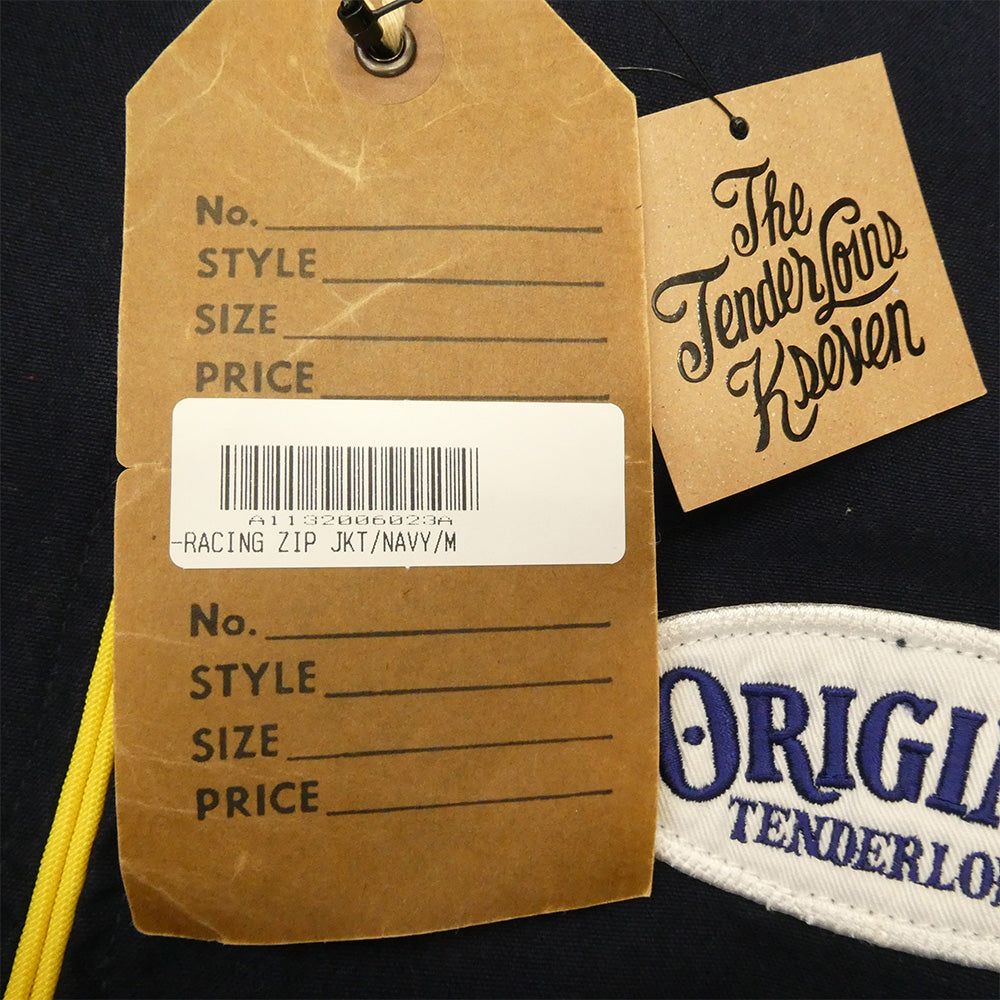 TENDERLOIN テンダーロイン 13AW T-RACING ZIP JKT ロゴワッペン レーシング ジップ ジャケット ネイビー系 M【中古】