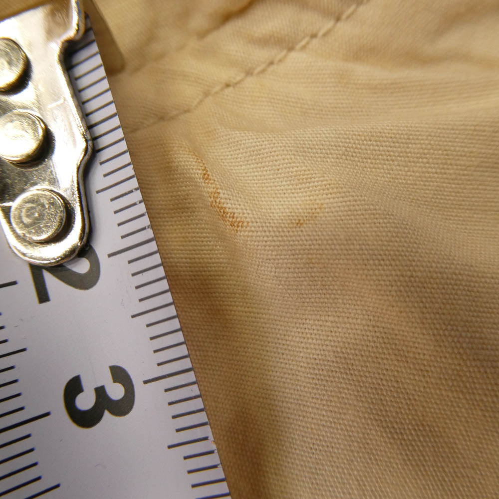 TENDERLOIN テンダーロイン ATX パーカー CAHULAWASSEE RIVER ロゴ トマホーク プリント プルオーバー コットン パーカー ライトベージュ系 M【中古】