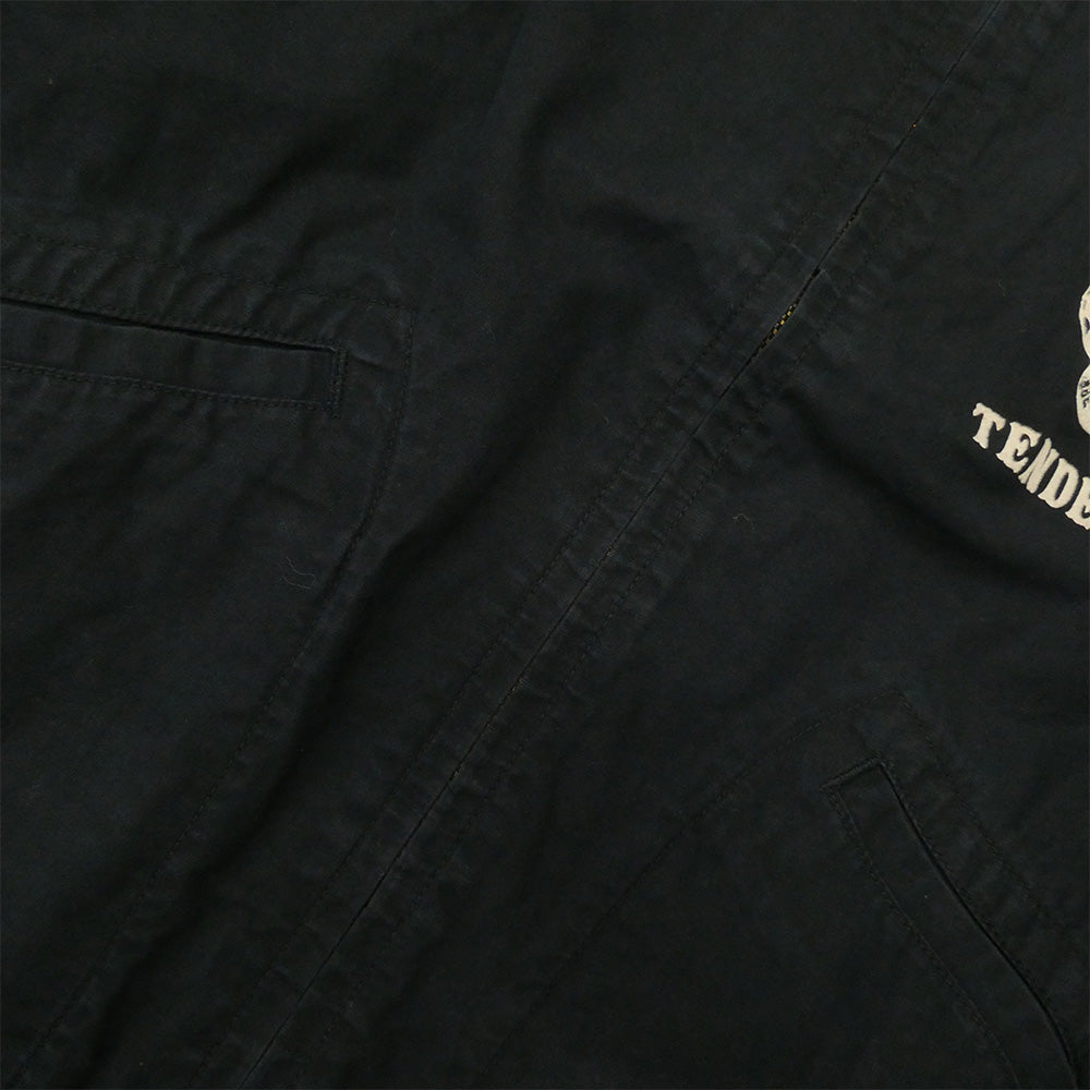 TENDERLOIN テンダーロイン T-STP JKT コブラ スネーク ロゴ プリント スウィングトップ ワーク ジャケット TALON ZIP ブラック系 40【中古】