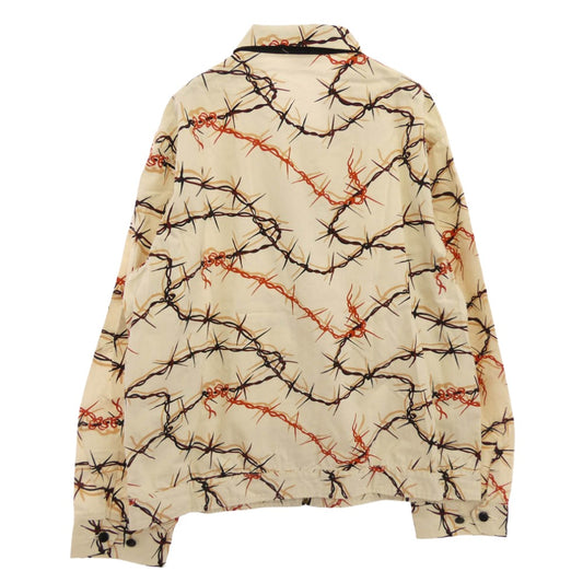 TENDERLOIN テンダーロイン T-DRIZZLER BW 有刺鉄線 総柄 ドリズラー ジャケット TALON ZIP M【中古】