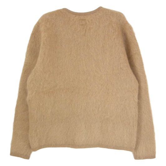 TENDERLOIN テンダーロイン T-MOHAIR V モヘア シャギー Vネック ウール ニット ベージュ系 M【美品】【中古】