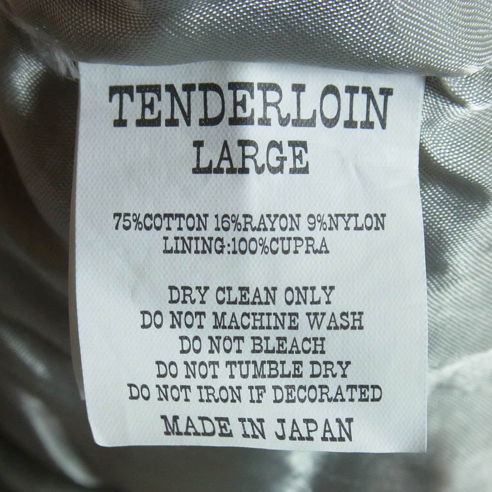 TENDERLOIN テンダーロイン 16SS T-SOUVENIR JKT ロゴ チェーン スーベニア ジャケット ネイビー系 L【中古】