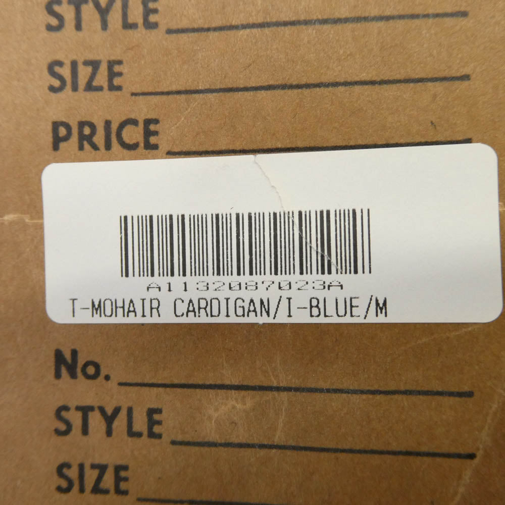 TENDERLOIN テンダーロイン T-MOHAIR CARDIGAN モヘア シャギー カーディガン I-BLUE インディゴブルー系 M【極上美品】【中古】