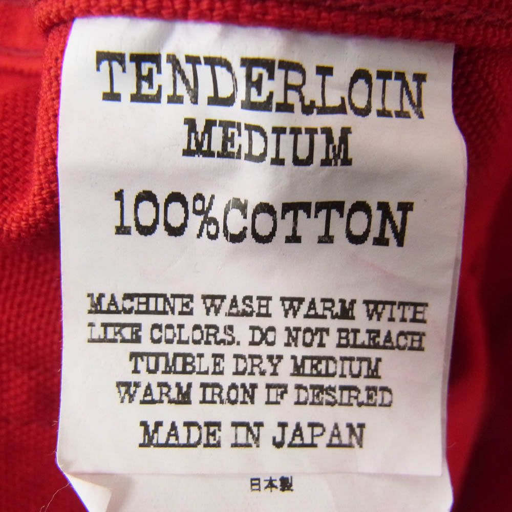 TENDERLOIN テンダーロイン T-FIELD COAT コットンダック生地 フィールド フーデッド コート レッド系 M【中古】