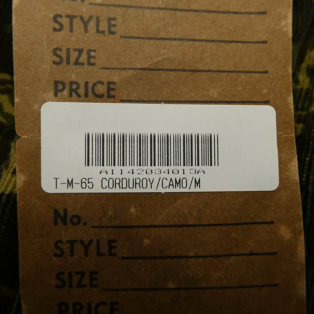TENDERLOIN テンダーロイン T-M-65 CORDUROY CAMO M65 着脱可能ボアフリースライナー付 カモフラ コーデュロイ フィールドジャケット M【中古】