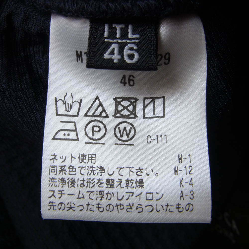 EPOCA UOMO エポカウォモ M1P60-441-29 ポリエステル メッシュ シャツ ジャケット ネイビー系 46【極上美品】【中古】