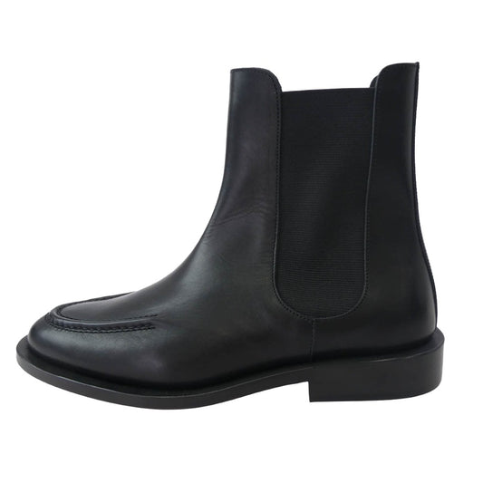 イシュム ISH-1-15-2 MOCA BOOTS モカ サイドゴア レザー ブーツ ブラック系 40【極上美品】【中古】
