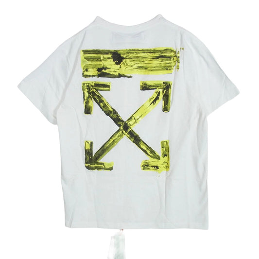 OFF-WHITE オフホワイト 19AW OMAA038F19185010 ACRYLIC ARROW BACK LOGO TEE バック アクリルアロープリント Tシャツ 半袖カットソー ホワイト系 XS【中古】