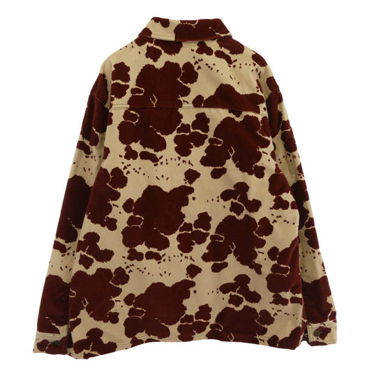 Supreme シュプリーム 20SS Cow Velvet Chore Coat 牛柄 アニマル カウ ベルベット カバーオール チョア コート ジャケット M【中古】