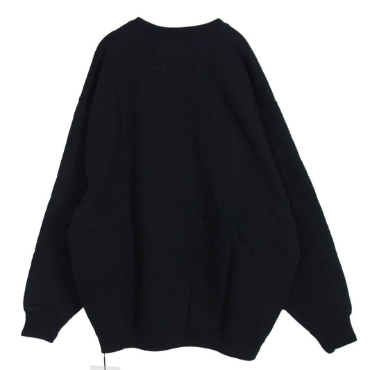 WTAPS ダブルタップス 24SS 241ATDT-CSM03 ACADEMY SWEATER COTTON COLLEGE アカデミー セーター ロゴ コットン カレッジ スウェット トレーナー ブラック系 3【新古品】【未使用】【中古】