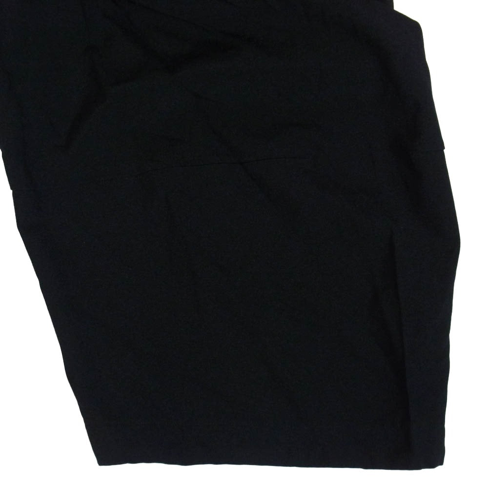 BLACK COMME des GARCONS ブラックコムデギャルソン AD2016 1Z-P002 エステル製品加工 ポリ縮 ポリエステル縮絨 バルーンパンツ ブラック系 M【中古】