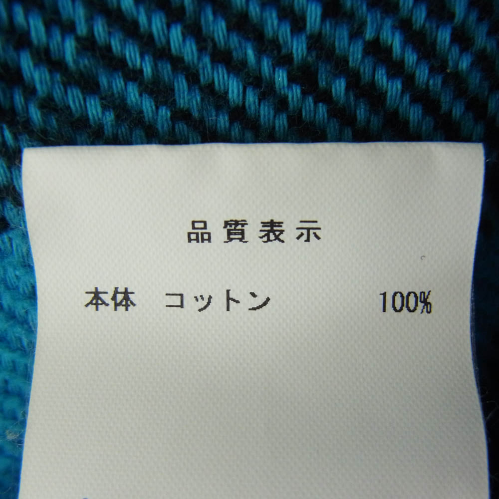 DESCENDANT ディセンダント vanning check ls shirt バッファロー チェック ヘビー ネル シャツ ブルー系 2【中古】