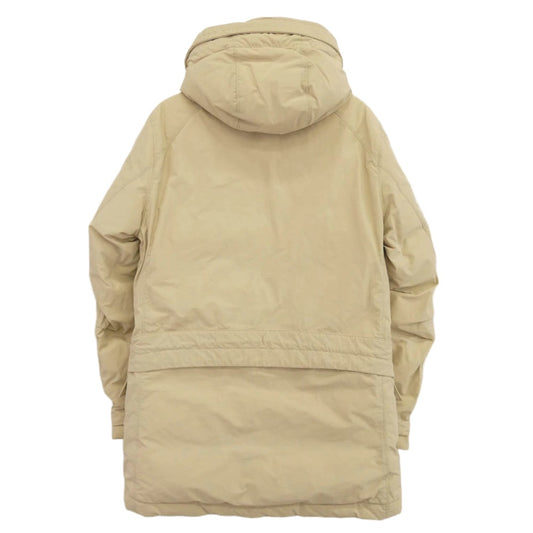 STONE ISLAND ストーンアイランド 611540926-A MICROREPS DOWN ミクロレプス ファー ダウン ジャケット ※ファー欠損あり ベージュ系 S【中古】