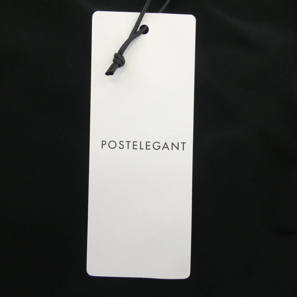 ポステレガント 23AW SK23A0002 SILK DOUBLE CRAPE SLIT SKIRT シルク ダブルクレープスリット スカート ブラック系 S【中古】