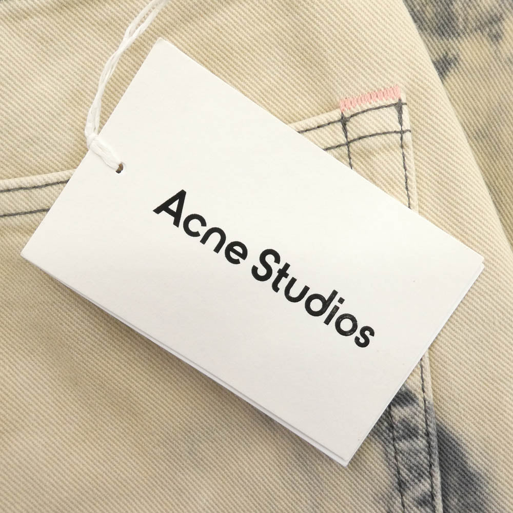 ACNE STUDIOS アクネストゥディオズ A00426 1981F FN SMOKEY JEANS スモーキー ルーズフィット ワイドレッグ デニム パンツ ベージュ系 32【中古】