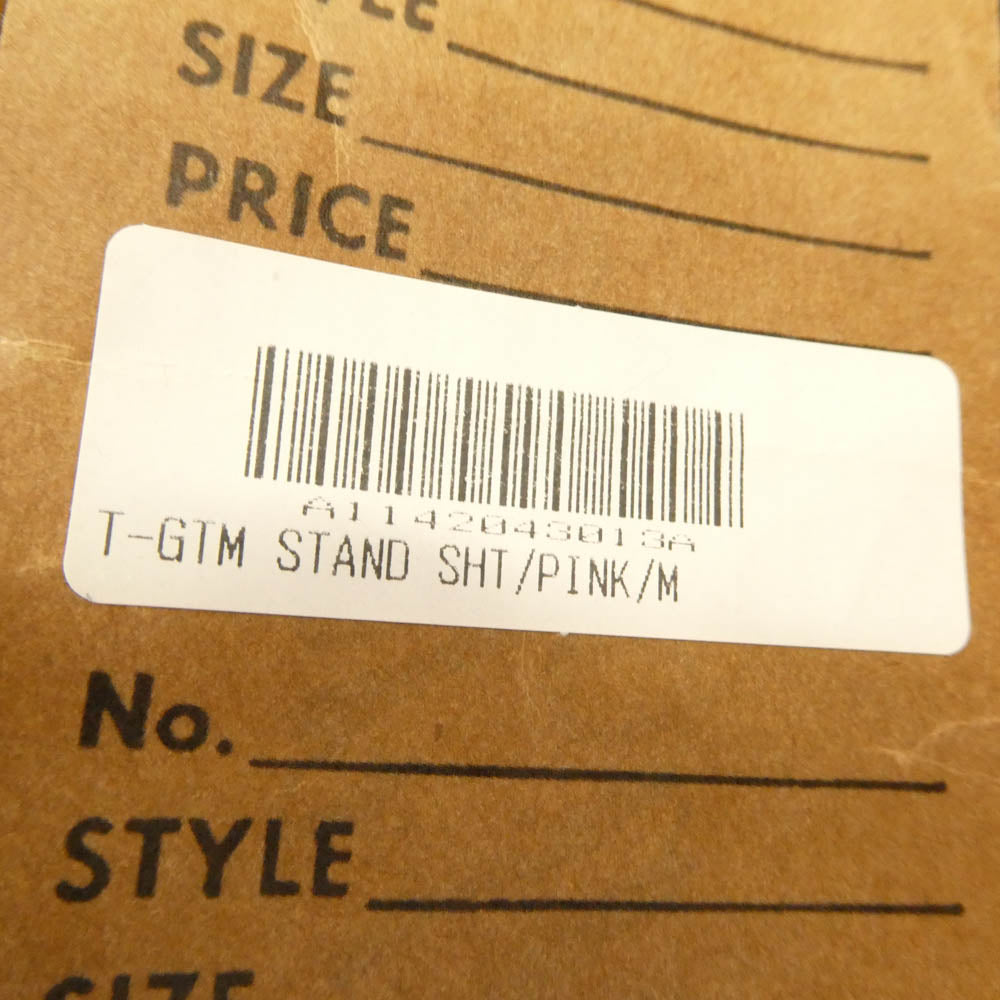 TENDERLOIN テンダーロイン 14AW T-GTM STAND SHT グアテマラ柄 スタンドカラー 長袖シャツ ピンク ピンク系 M【極上美品】【中古】