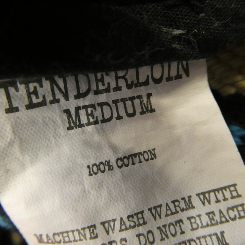 TENDERLOIN テンダーロイン 15SS T-RUG PARKA ラグ パーカー ネイティブ 総柄 裾フリンジ フーディー ジップアップ ジャケット M【美品】【中古】