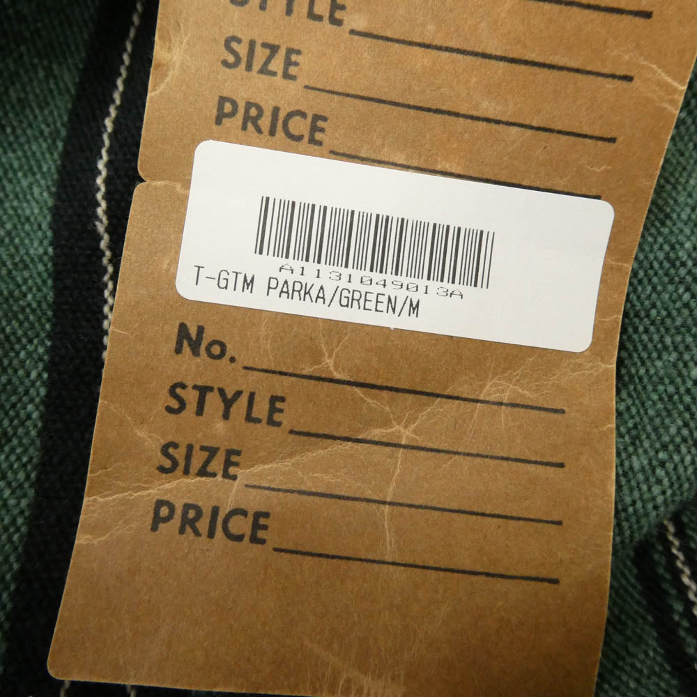 TENDERLOIN テンダーロイン 15SS T-GTM PARKA グアテマラ柄 プルオーバーパーカー フーディー グリーン系 M【美品】【中古】