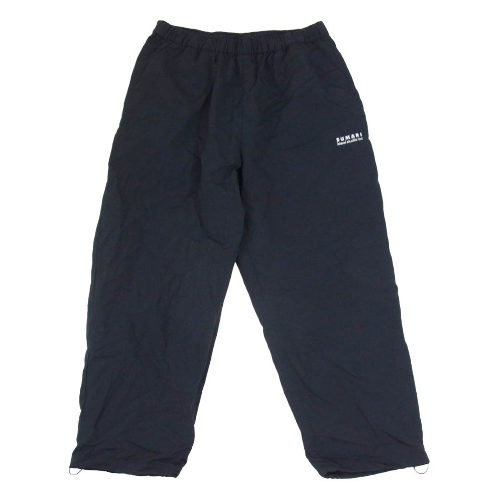 シュマリ VENTILATION NYLON PANTS ロゴ刺繍 ナイロン パンツ ブラック 