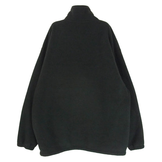 The Ennoy Professional ザ エンノイ プロフェッショナル 23AW AW23BRENJK01LP CITY FLEECE ロゴ刺繍 シティ ジップアップ フリース ジャケット ブラック系 XL【中古】