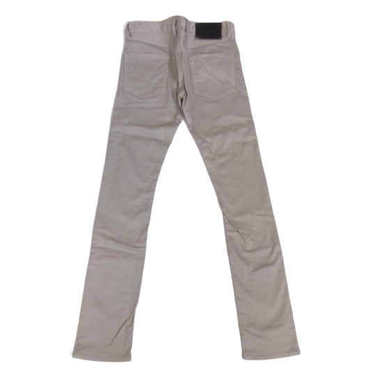 ISAMUKATAYAMA BACKLASH イサムカタヤマバックラッシュ 1594-02 レザーパッチ ストレッチ スリムパンツ ベージュ系 S【中古】