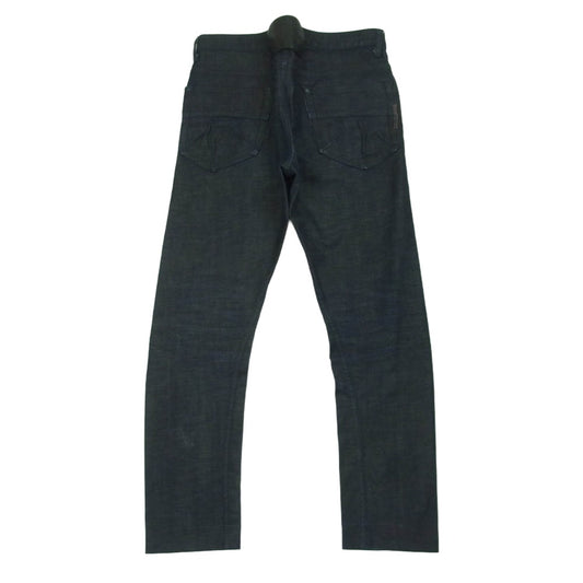 ISAMUKATAYAMA BACKLASH イサムカタヤマバックラッシュ 1394-07 立体 スリム デニム パンツ インディゴブルー系 S【中古】