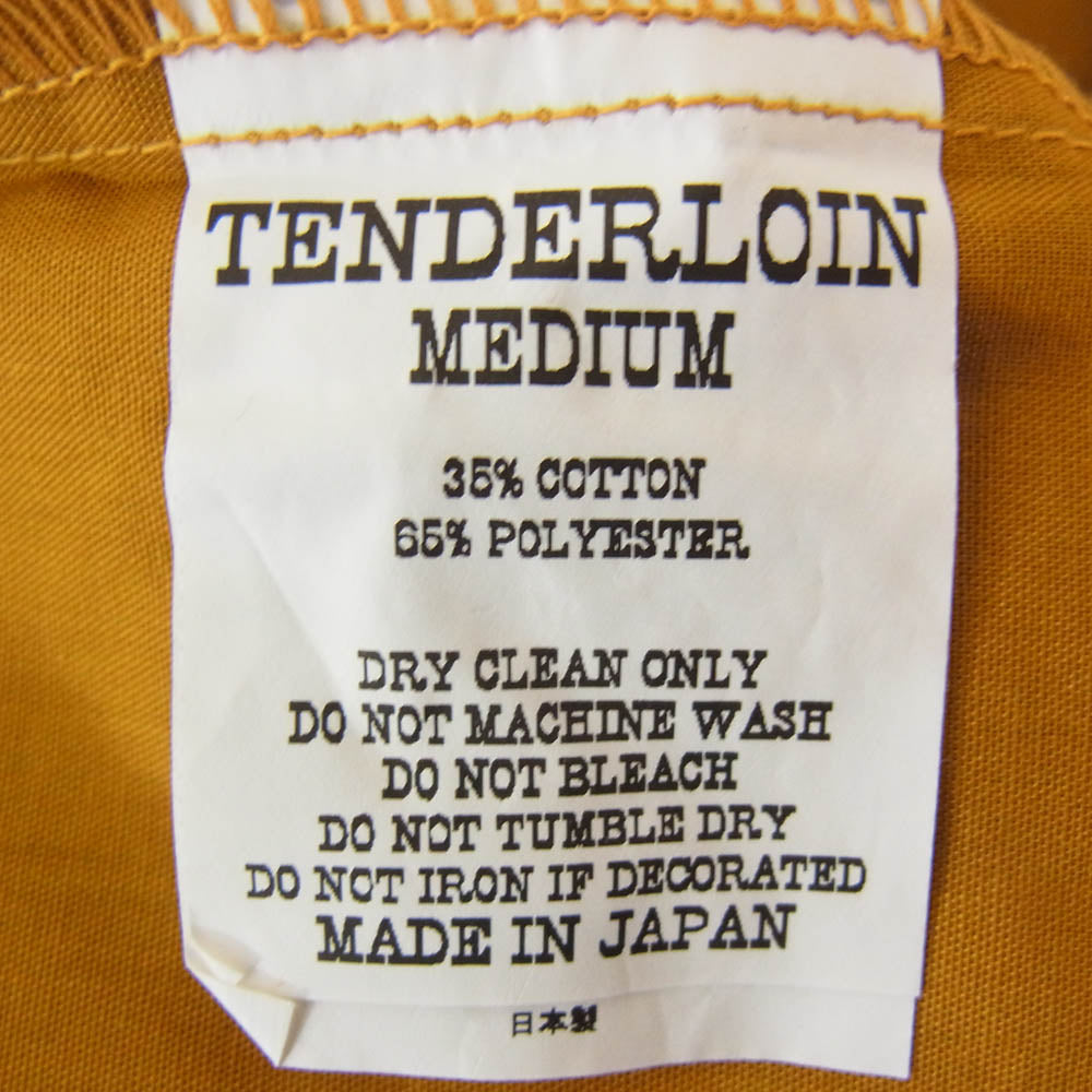 TENDERLOIN テンダーロイン T-P.P SHT #2 ロゴワッペン付き 半袖 ワークシャツ マスタード系 イエロー系 M【中古】