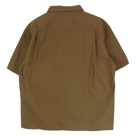 TENDERLOIN テンダーロイン T-P.P SHT SHORT 半袖 オープンカラー シャツ ブラウン系 M【美品】【中古】