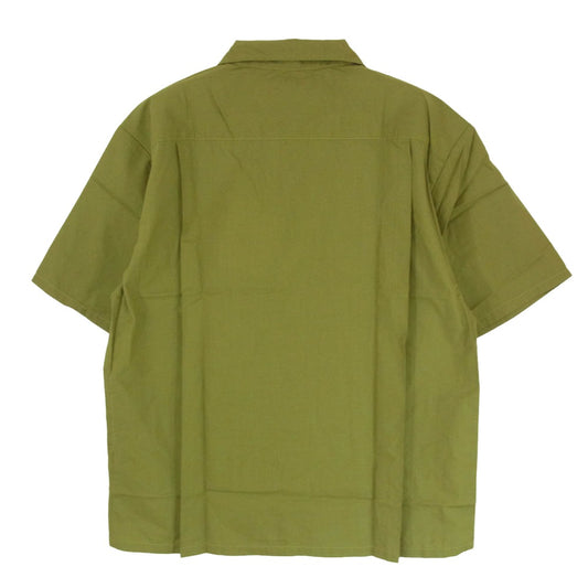 TENDERLOIN テンダーロイン T-P.P SHT SHORT 半袖 オープンカラー シャツ グリーン系 カーキ系 M【美品】【中古】