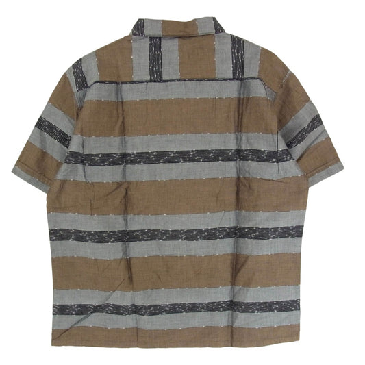 TENDERLOIN テンダーロイン T-GRADATION SHT グラデーション 半袖 オープンカラー シャツ ブラウン系 M【中古】