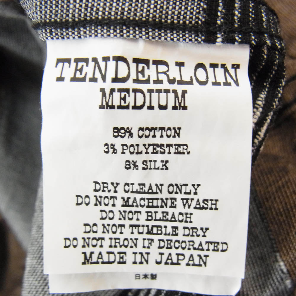 TENDERLOIN テンダーロイン T-GRADATION SHT グラデーション 半袖 オープンカラー シャツ ブラウン系 M【中古】