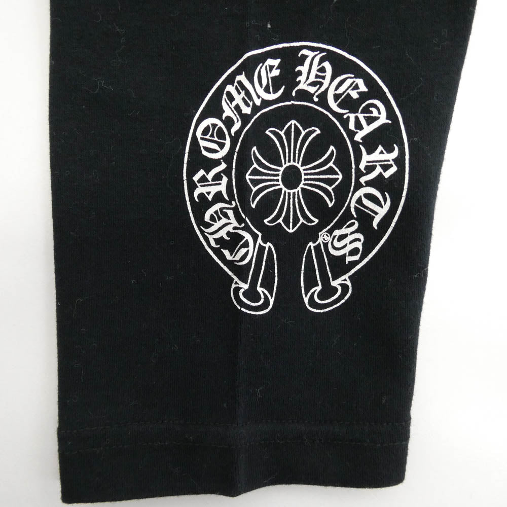 CHROME HEARTS クロムハーツ(原本無) ホースシュー プリント レギンス パンツ ブラック系 S【中古】