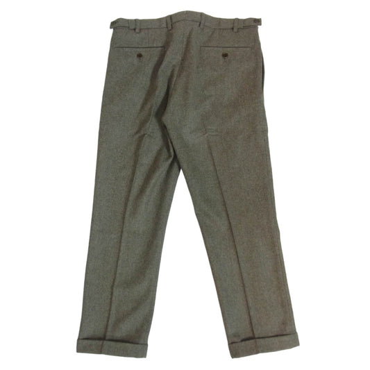 VISVIM ビズビム VS0001449 HIGH WATER SLACKS WOOL PANTS ウール スラックス パンツ モスグリーン系 M【中古】