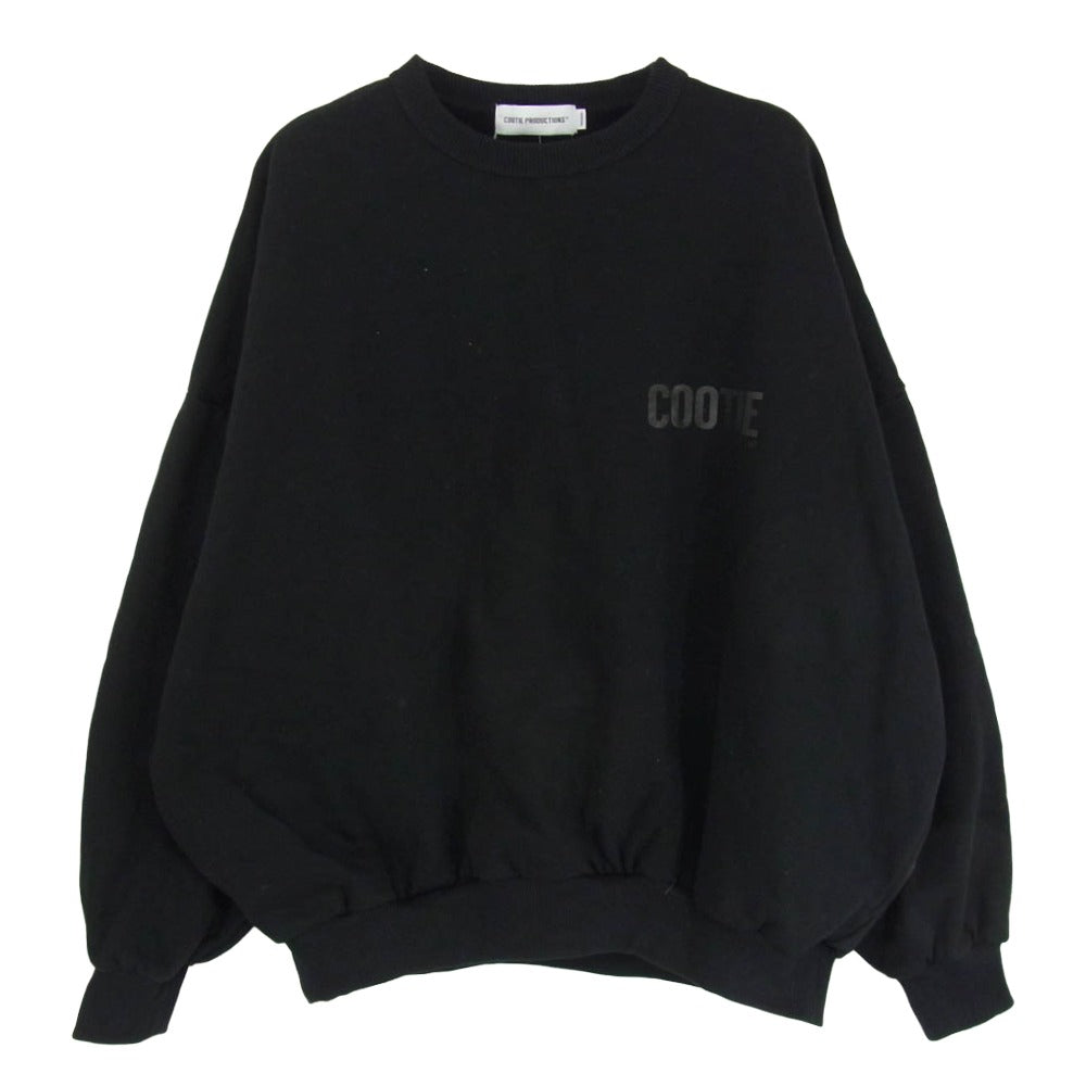 COOTIE クーティー 25AW CTE-25A320 Chubby Sweat Crew オーバーサイズシルエット T/Cバルキー糸 クルーネック ラバーロゴ スウェット ブラック系 M【中古】 COOTIE クーティー 25AW CTE-25A320 Chubby Sweat Crew オーバーサイズ
