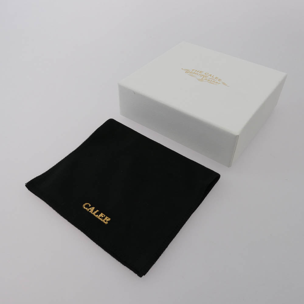 CALEE キャリー スタッズ レザー ショート キーリング ブラック系【中古】