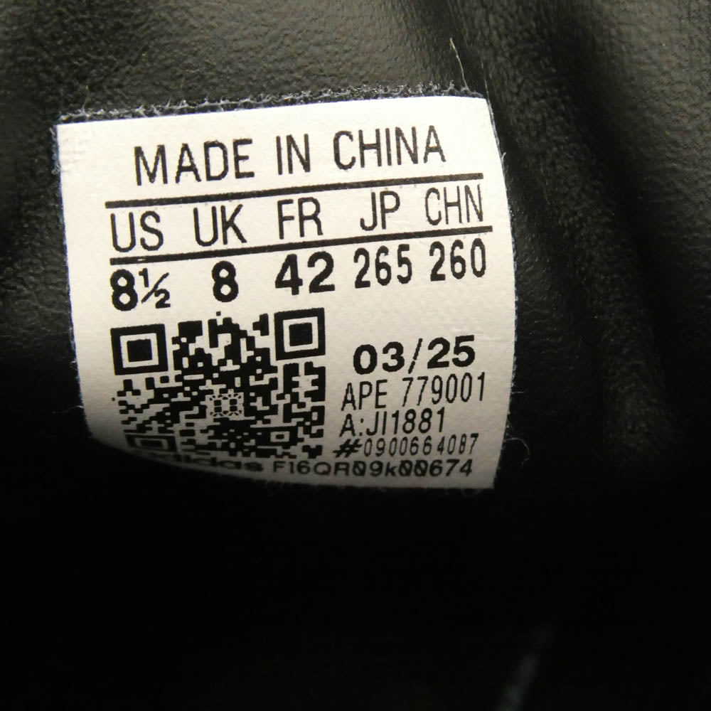 adidas アディダス JI1881 STADT シュタット ローカット スニーカー ブラック系 26.5cm【中古】