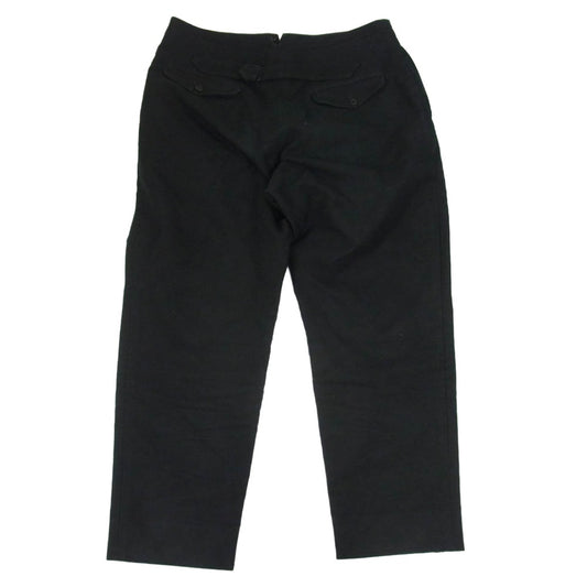 COMOLI コモリ N03-03008 モールスキン バックストラップ パンツ ブラック系 2【中古】