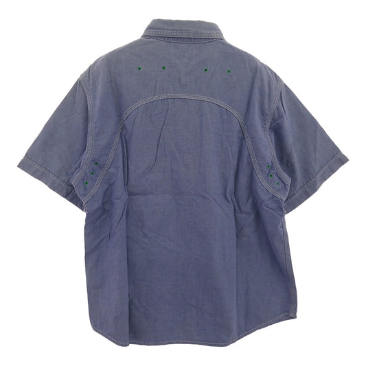 TENDERLOIN テンダーロイン シャンブレー 半袖 ワークシャツ ライトブルー系 M【中古】