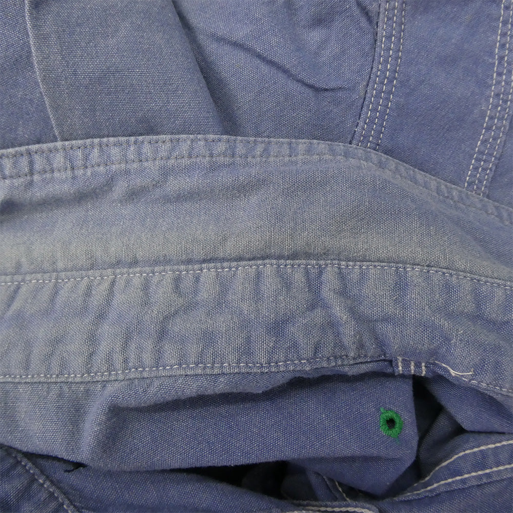 TENDERLOIN テンダーロイン シャンブレー 半袖 ワークシャツ ライトブルー系 M【中古】